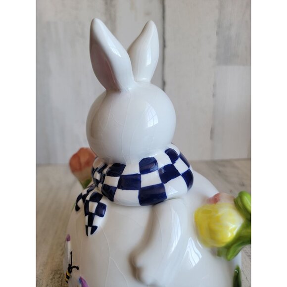 Mercuries Rabbit bunny AS IS Teapot spring tulip - Picture 13 of 16